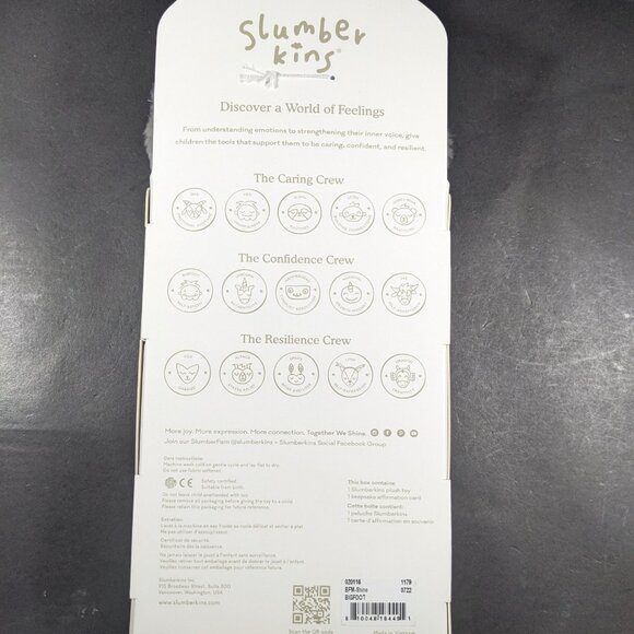 Slumberkins Shine Bright Bigfoot Snuggler - Picture 2 of 3